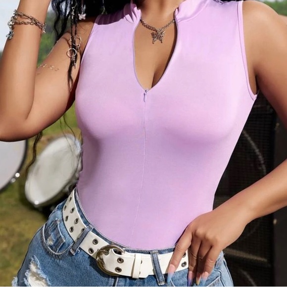 Purple Zipper Shirt - Picture 1 of 4